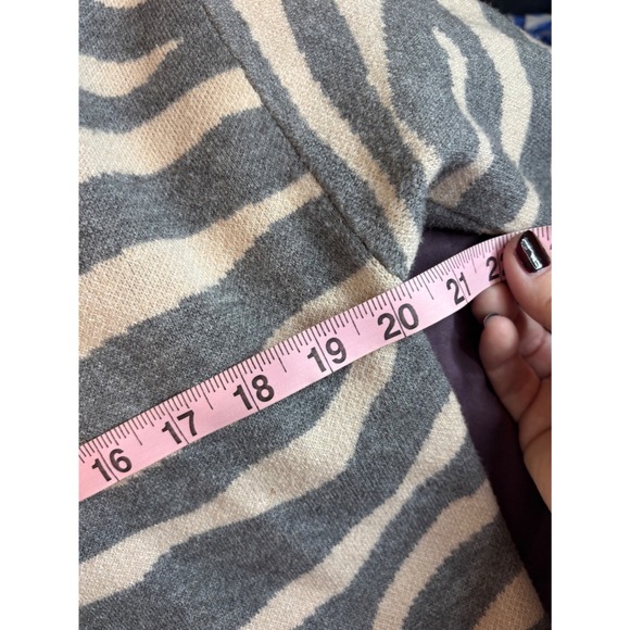 Anthropologie THML Sweater Animal Print Leopard Zebra Colorblock Long Sleeve - Picture 6 of 11